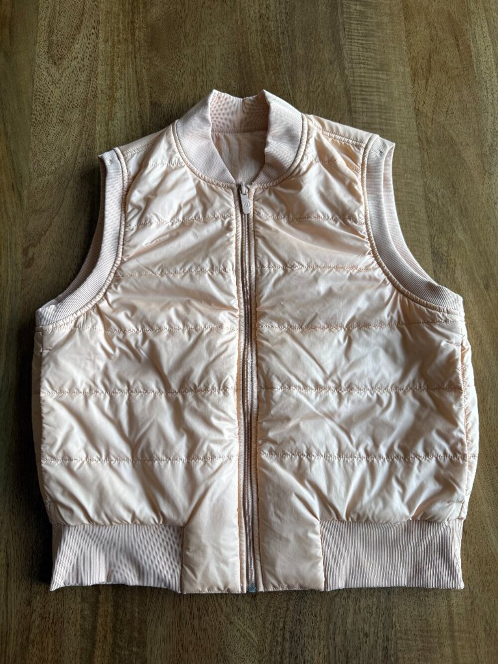 Lululemon Non-Stop Bomber Vest reversible outerwear | Bleached Apricot.| Size 10